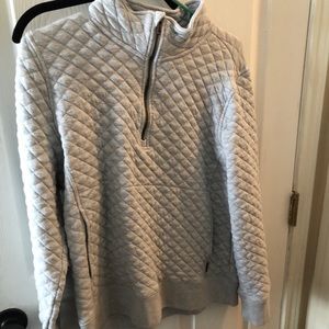 quilted quarter zip